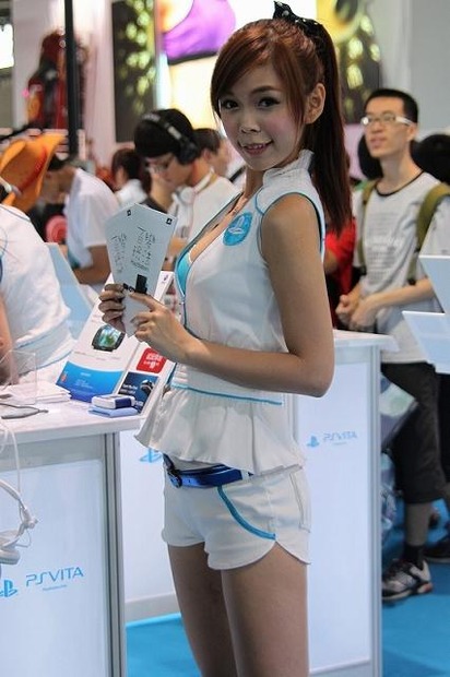 【China Joy 2012】とれたて中国美人をお届け！ゲームショウを彩るコンパニオンたち200枚(1)