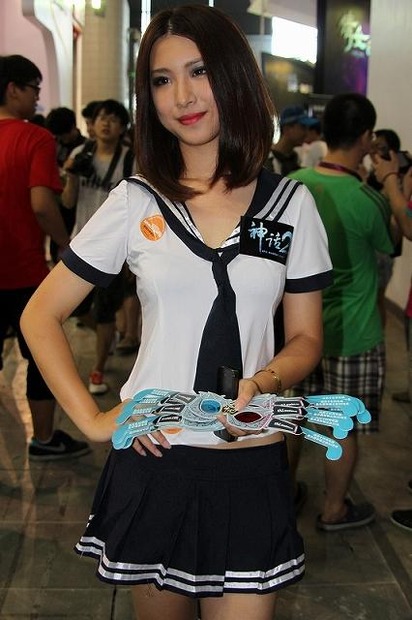 【China Joy 2012】とれたて中国美人をお届け！ゲームショウを彩るコンパニオンたち200枚(1)