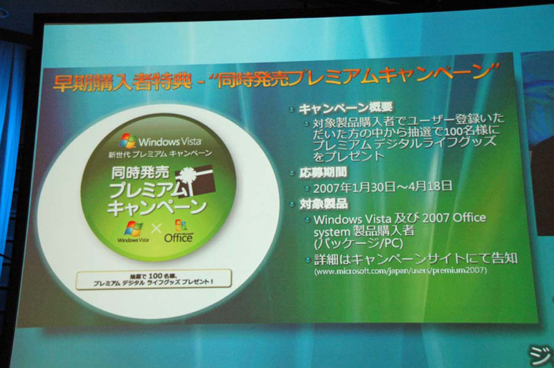 同時発売プレミアムキャンペーンの概要