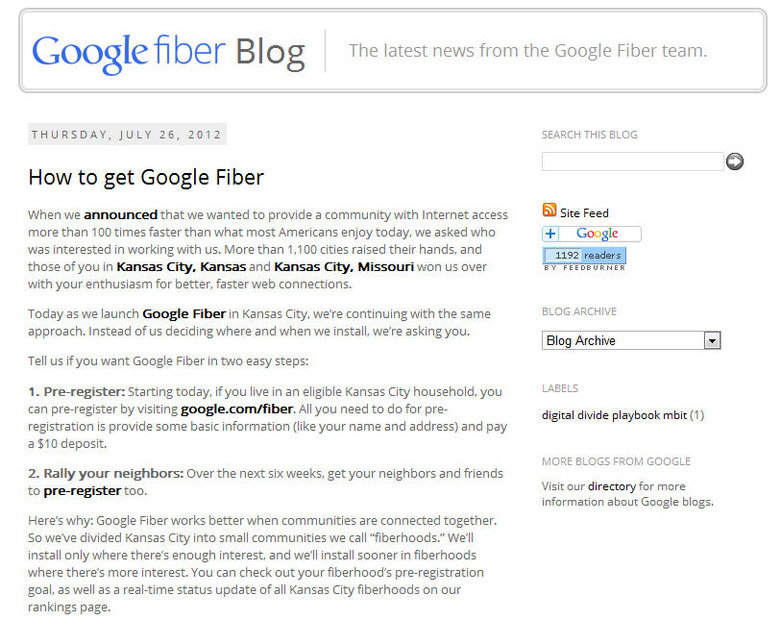 Google Fiber公式ブログ