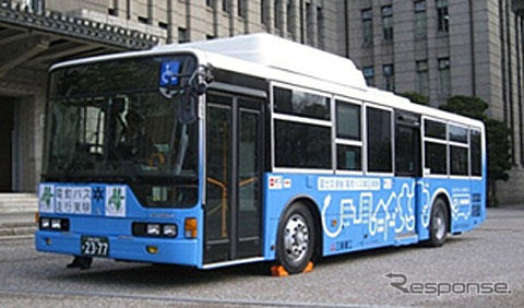 東京R＆D 三菱ふそうエアロスターハイブリッド改造大型電気バス