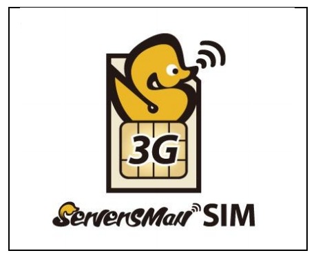「ServersMan SIM 3G 100」ロゴ