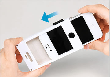 取り付けるイメージ（iPhoneは別売）
