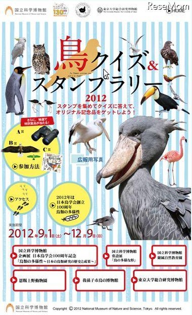 鳥クイズ＆スタンプラリー2012