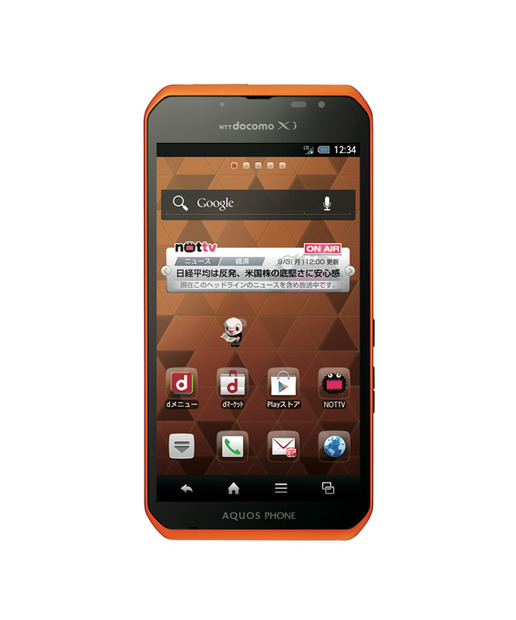 「docomo NEXT series AQUOS PHONE sv SH-10D」