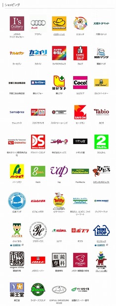 ソフトバンクWi-Fiスポットが利用可能なショップチェーン（抜粋）