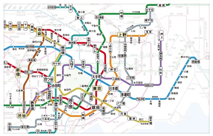 東京メトロ路線図