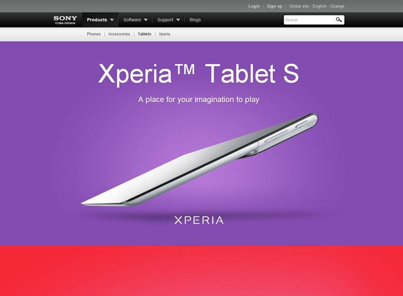 「Xperia Tablet S」