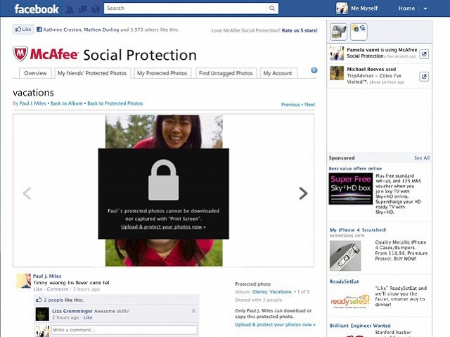 「ソーシャル プロテクション」により、Facebookに表示された写真のコピーやスクリーンショットが制限可能となる