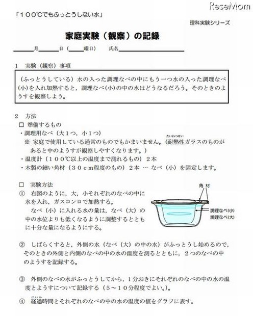 100度でもふっとうしない水