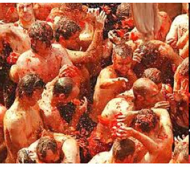 “トマト祭り”イメージ（『Tomatina House』ホームページより）