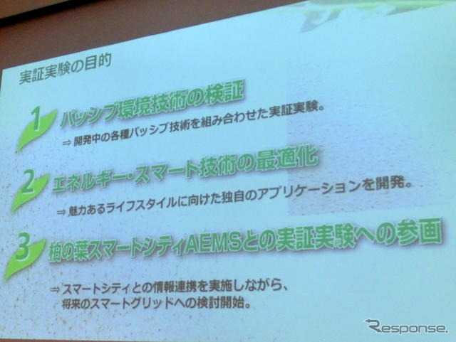 柏の葉実験住宅の目的