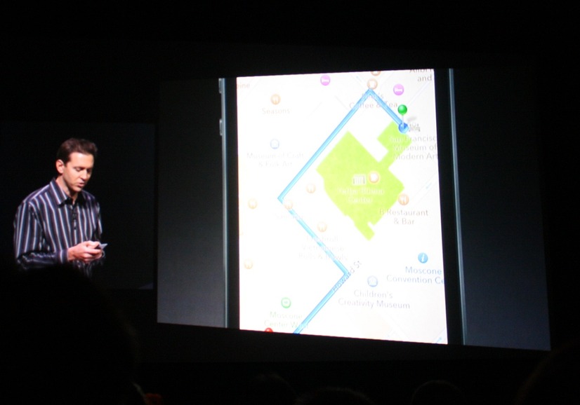 iOS 6の搭載でカートグラフィー（地図作成法）とルート案内によるナビゲーションの表示例