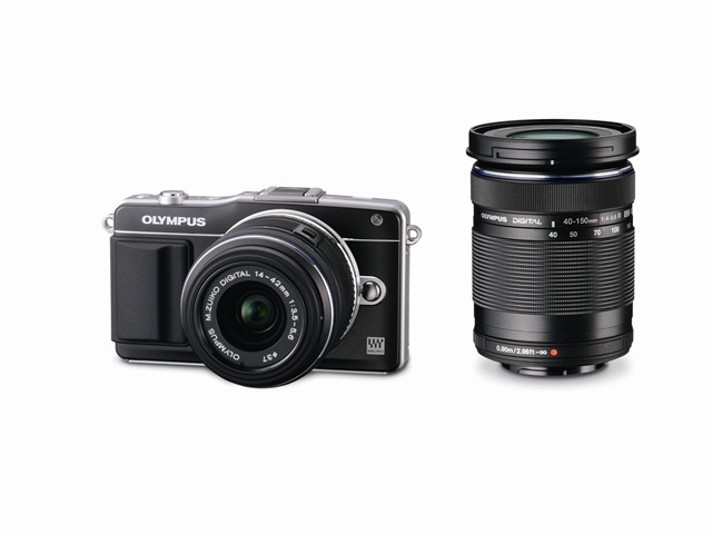 「OLYMPUS PEN mini E-PM2ダブルズームキット」ブラック