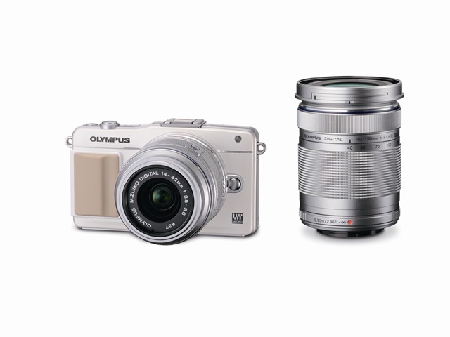 「OLYMPUS PEN mini E-PM2ダブルズームキット」ホワイト