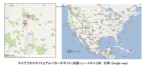 ロスアラモスサイトとアルバカーキサイト