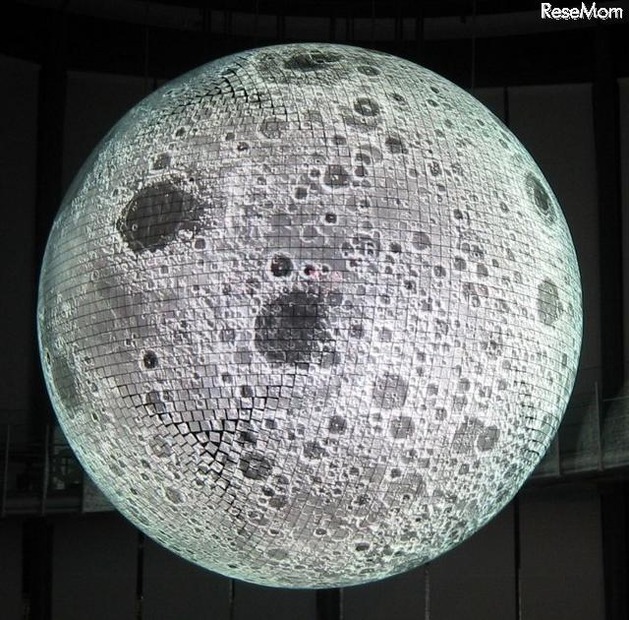 Geo-Cosmosに月の画像を投影