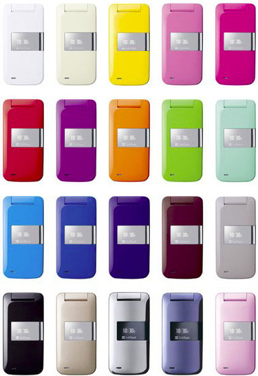 　ソフトバンクモバイルは8日、全20色をそろえたシャープ製の携帯電話「SoftBank 812SH」を10日に全国一斉に発売すると発表した。
