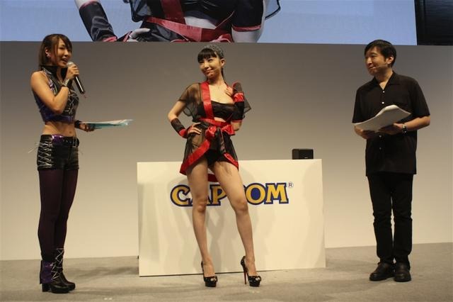 【TGS 2012】カプコンの完全新作『忍者アームズ』、ゲストの森下悠里さんがセクシーすぎる！