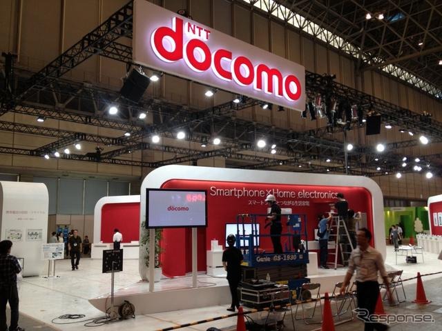 CEATEC 12ブース設営の様子（10月1日撮影）