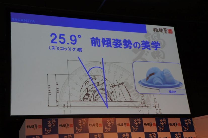 25.9度（2“ズ”・5“ゴ”・9“ク”）の前傾姿勢にこだわった