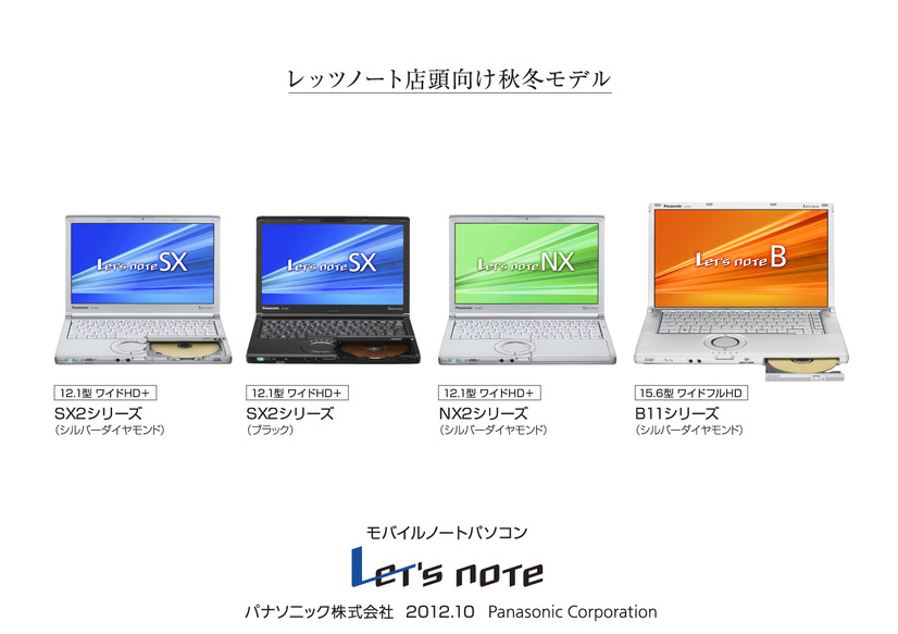 Windows 8搭載「レッツノート」秋冬モデル