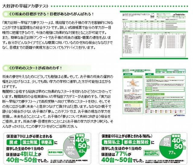 実力診断 早稲アカ夢テスト