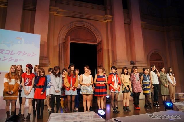 各大学のミスキャンパス候補が、自分が運転してみたいクルマをイメージしたファッションを披露した