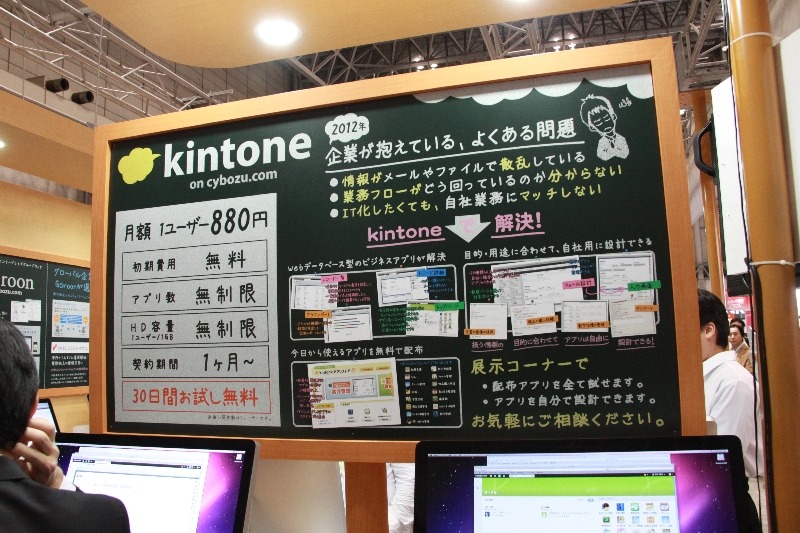 業務データをデータベース化するkintoneの説明パネル