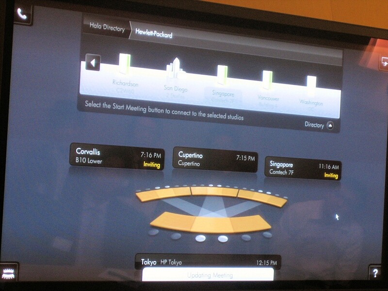 　日本ヒューレット・パッカード（日本HP）は2日、東京・市ヶ谷本社内に設置されているバーチャル会議システム「HP Halo Collaboration Studio（エイチピー・ハロー・コラボレーション・スタジオ、以下Halo）」を記者向けに公開した。