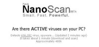 　Panda Softwareは、同社が提供するオンラインマルウェア検出サービス「NanoScan」のベータ版を2月28日に無償公開した。