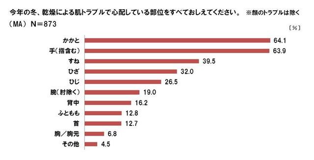 冬の肌トラブルに関する意識調査