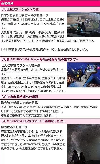 スタークルーズプラネタリウム　会場構成