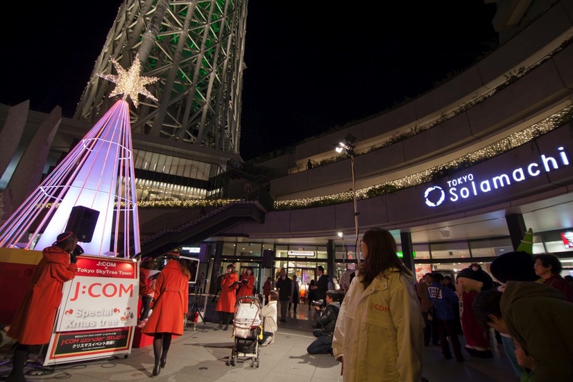 【クリスマス】東京スカイツリーでツリー点灯式……ゆるキャラ祭り？