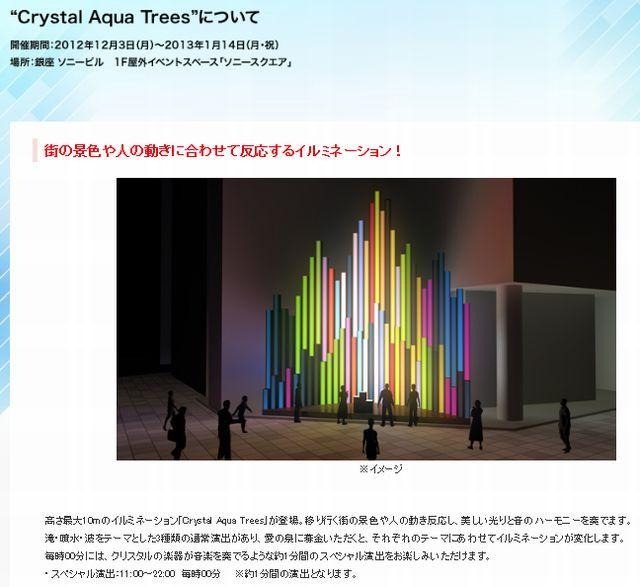 「Crystal Aqua Trees」について