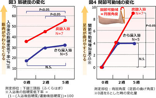 筋硬度の変化・関節可動域の変化