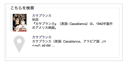 類義語がある場合は、それぞれの解釈を表示