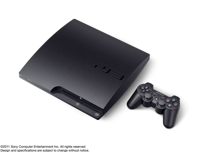 本体色チャコール・ブラックのPlayStation 3（CECH-3000B）