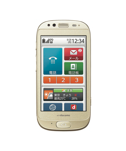 らくらくスマートフォン F-12D