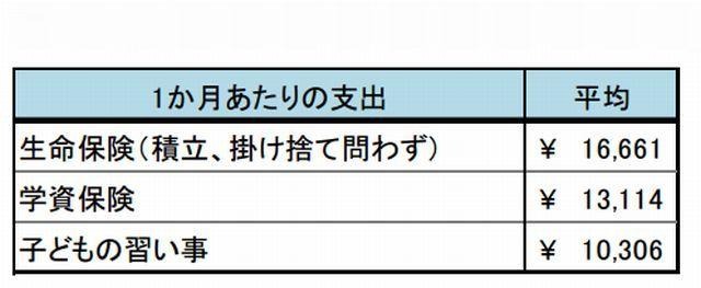 実際に使っている金額（1か月あたり）