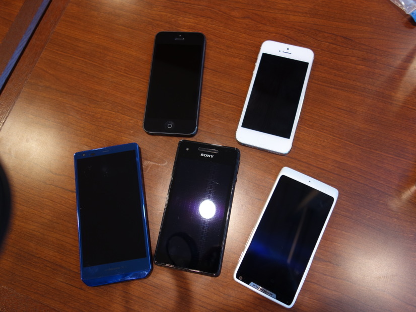 今回使用したスマートフォン