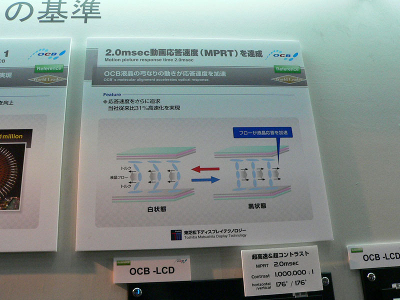 東芝松下ディスプレイテクノロジー展示風景