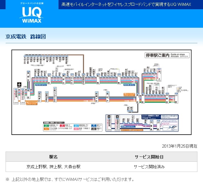 京成線路線図