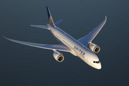 ユナイテッド航空787ドリームライナー