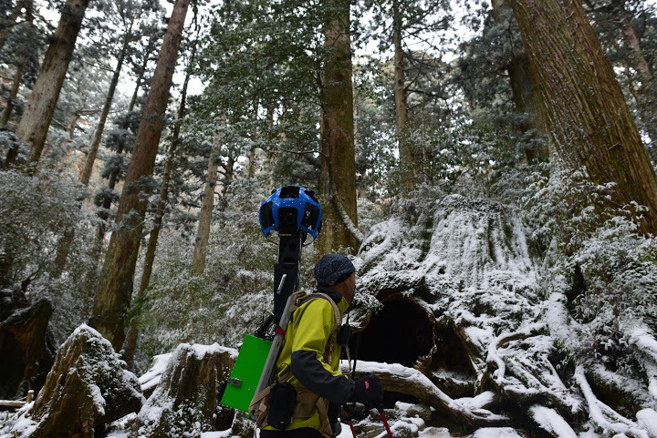 ウィルソン株周辺での撮影の模様（提供：Google）