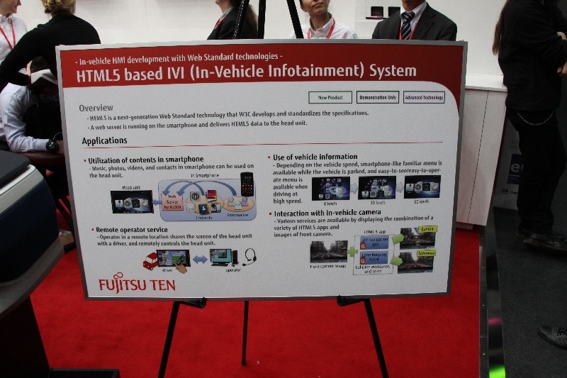 富士通のHTML5ベースの車載情報システム