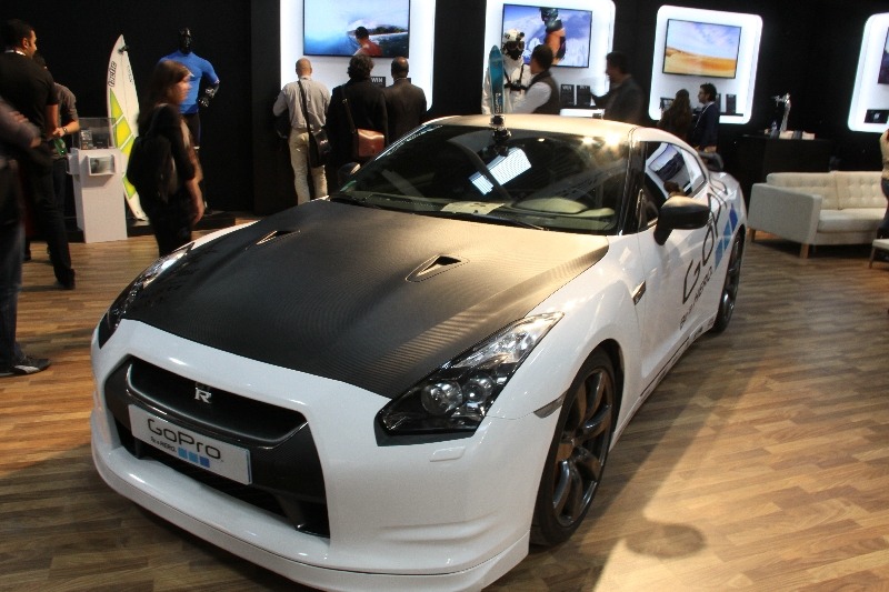HERO 3を装着したGT-R