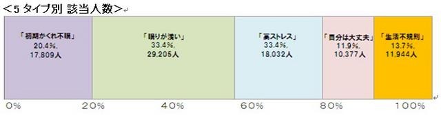 5タイプ別該当人数