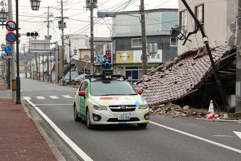 浪江町内 撮影の様子