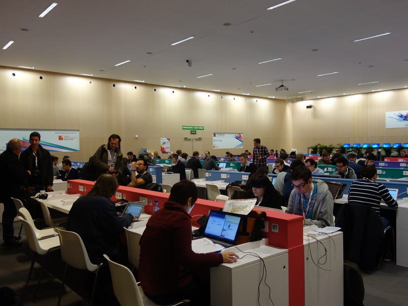 MWC 2013プレスルームの様子